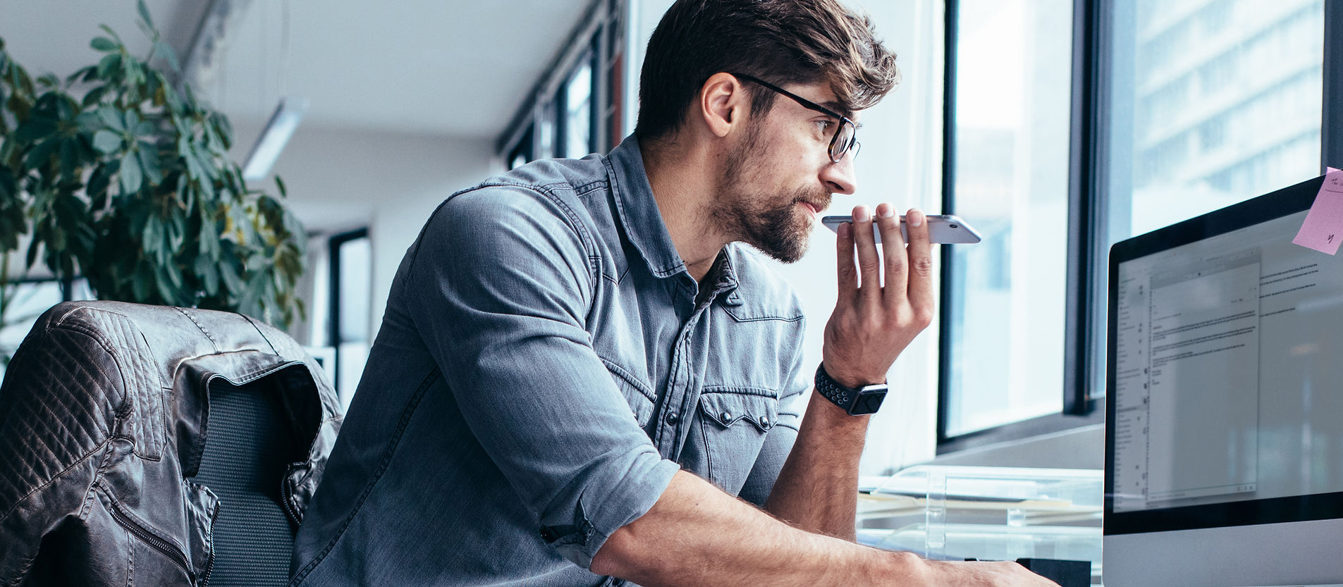 Businessman Working in Office