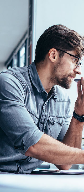 Businessman Working in Office